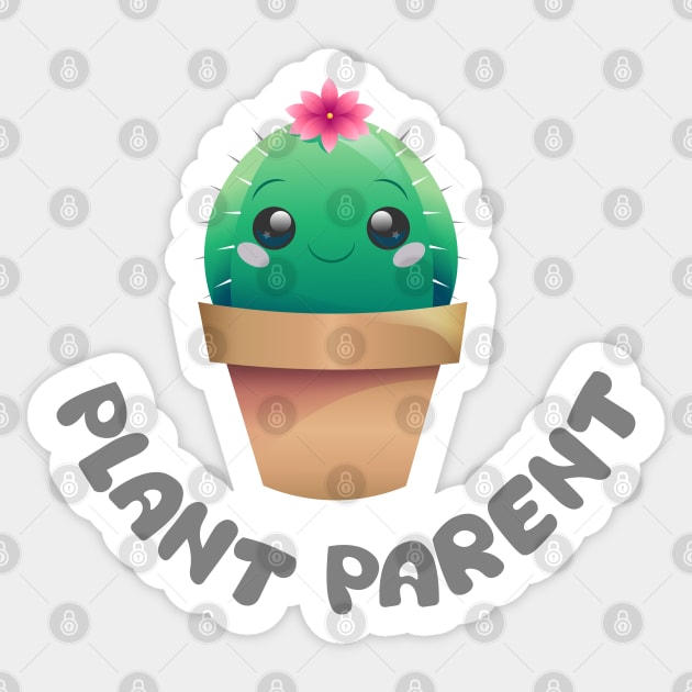 Plant Parent Cactus Sticker by spookpuke